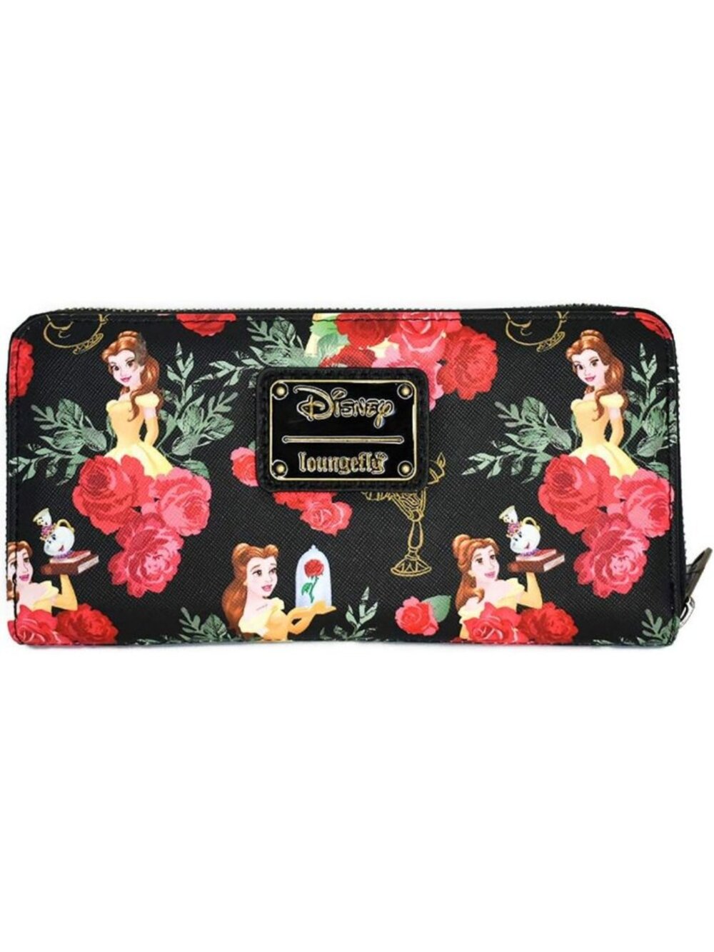 Disney Beauty and the Beast Floral Zip Around Wallet - Cute & Functional